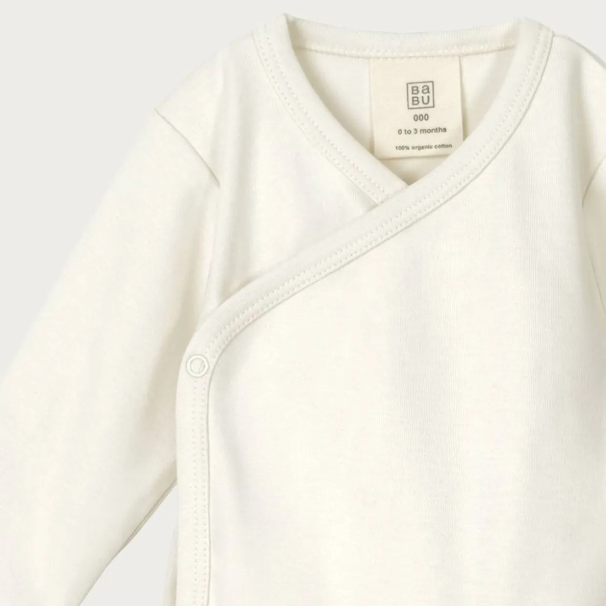 Babu Basics Organic Cotton Kimono Bodysuit