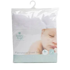 Baby First Flannelette Sheet Set