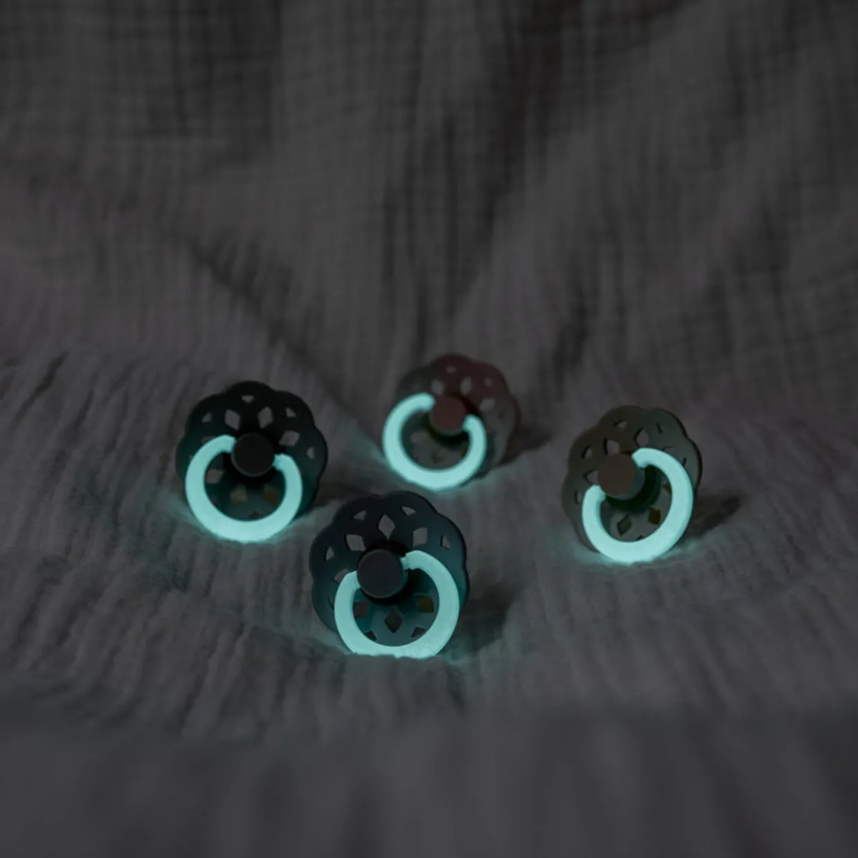 BIBS Boheme Night Glow Latex Pacifier 2pk