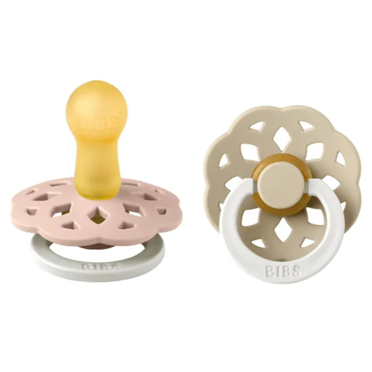 BIBS Boheme Night Glow Latex Pacifier 2pk