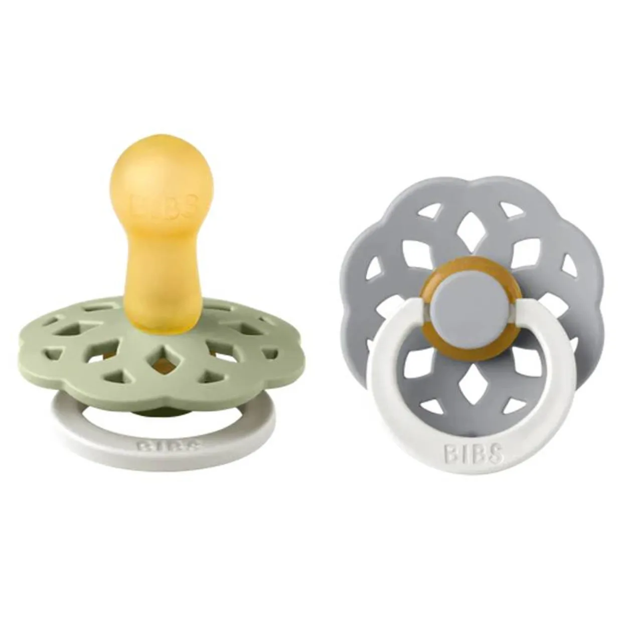 BIBS Boheme Night Glow Latex Pacifier 2pk