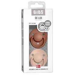 BIBS De Lux Silicone Colour Mix 2pk - One Size