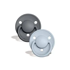 BIBS De Lux Silicone Colour Mix 2pk - One Size