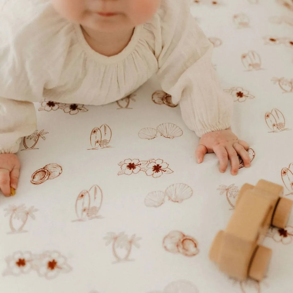BO & KO Baby Fitted Cot Sheet 70 x 130cm