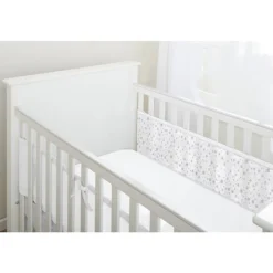 Breathable Baby - Breathable Print Mesh Cot Liner - 2 Sides / Solid-end cots