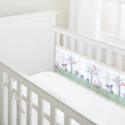Breathable Baby - Breathable Print Mesh Cot Liner - 2 Sides / Solid-end cots
