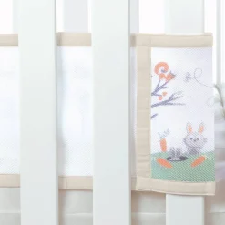 Breathable Baby - Breathable Print Mesh Cot Liner - 2 Sides / Solid-end cots