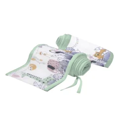 Breathable Baby - Breathable Print Mesh Cot Liner - 2 Sides / Solid-end cots