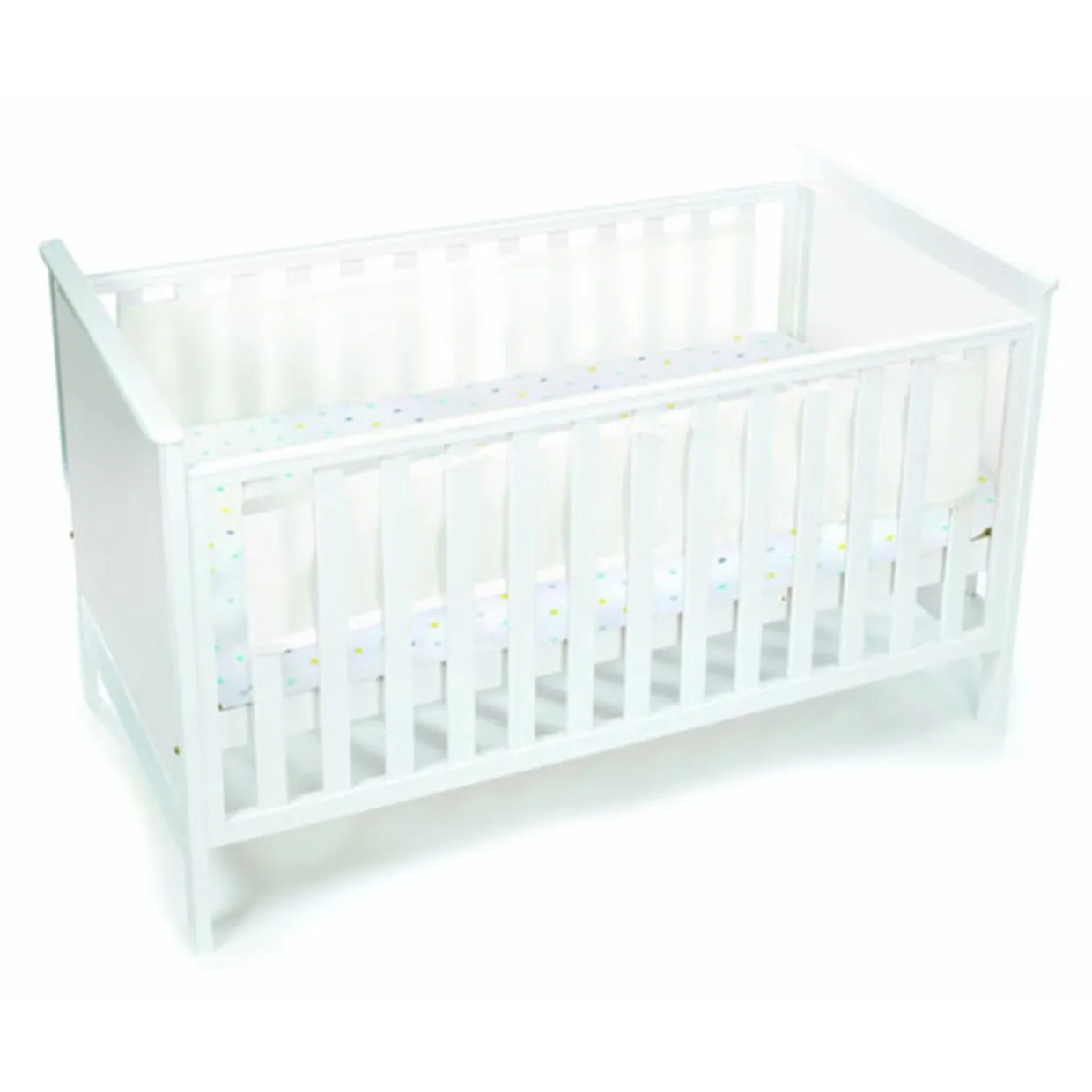 Breathable Mesh Cot Liner - 2 Sides / Solid-end cots