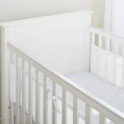 Breathable Mesh Cot Liner - 2 Sides / Solid-end cots