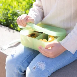 Bumkins Bento Box 3 Section - Jelly Silicone - Clearance