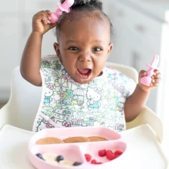 Bumkins Silicone Chewtensils - Hello Kitty