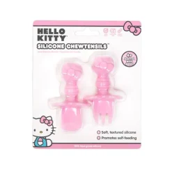 Bumkins Silicone Chewtensils - Hello Kitty