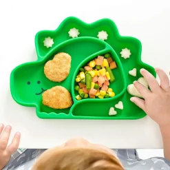 Bumkins Silicone Grip Dish - Dinosaur