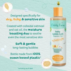 Childs Farm OatDerma Baby Bubble Bath Fragrance-Free