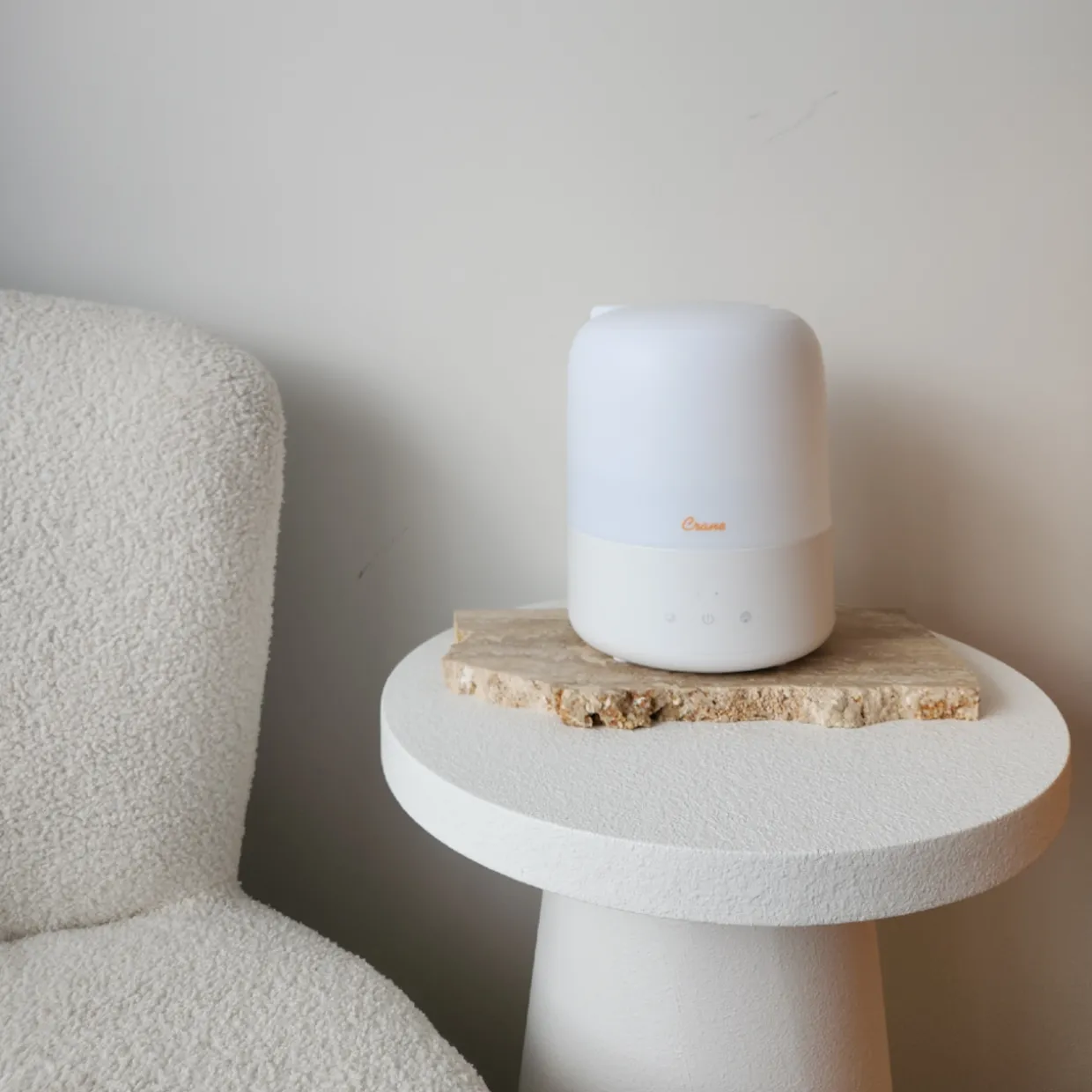 Crane 3 in 1 Cool Mist Humidifier, Aroma Diffuser & Sleep Support Light – 1.9L