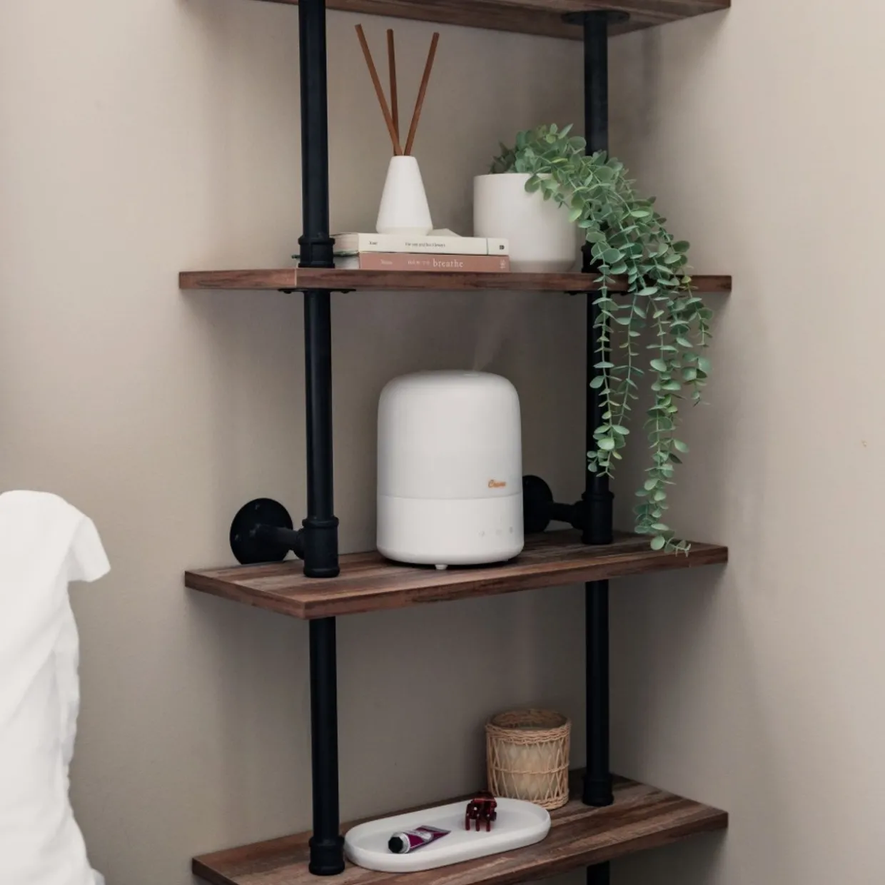 Crane 3 in 1 Cool Mist Humidifier, Aroma Diffuser & Sleep Support Light – 1.9L