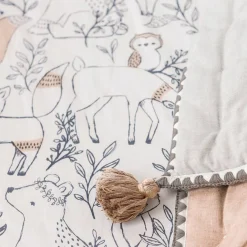 Crane Baby Cot Fitted Sheet - Ezra Collection - 132 x 71cm