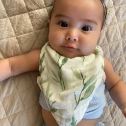 Crane Baby Muslin Bandana Bib 3pk