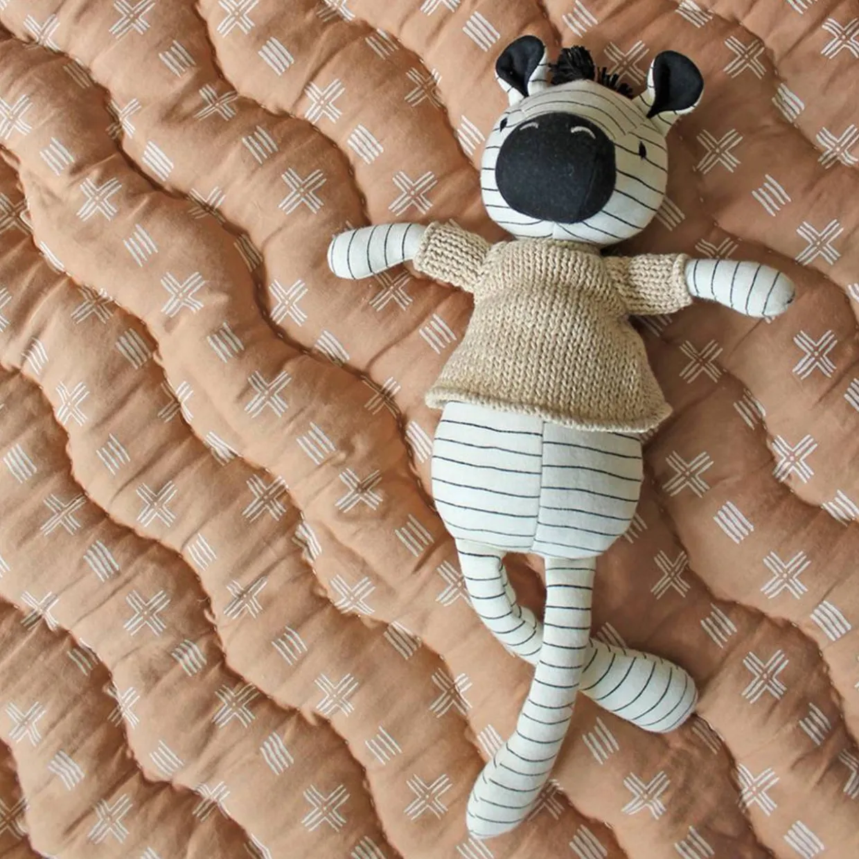 Crane Baby Plush Toy - Kendi - Zulu Zebra - Clearance