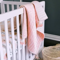 Crane Baby Reversible Cot Quilt - Parker