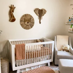 Crane Baby Wooden Elephant Wall Decor - 1pc