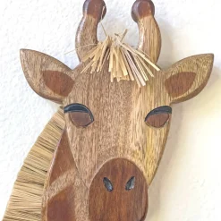 Crane Baby Wooden Giraffe Wall Decor - 1pc