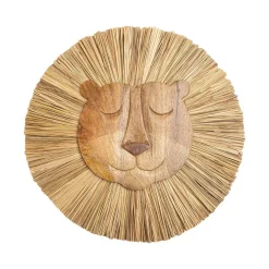 Crane Baby Wooden Lion Wall Decor - 1pc