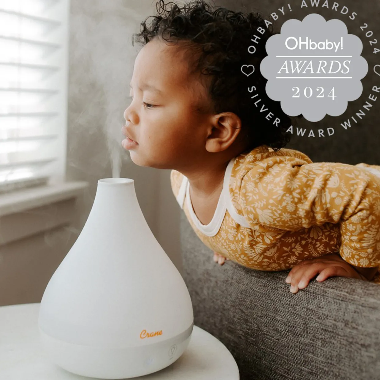Crane Cool Mist Humidifier + Aroma Diffuser – 1.3L