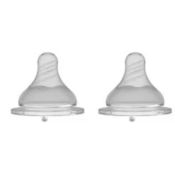 Crane Silicone Wide Neck Teat - 2 pack