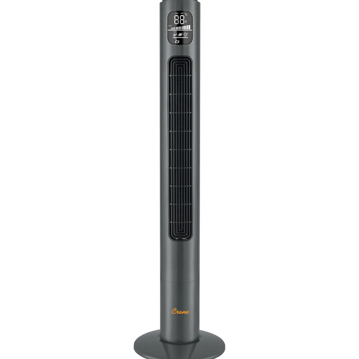Crane Tower Fan and Air Circulator (116 cm) - Charcoal