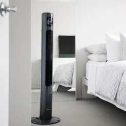 Crane Tower Fan and Air Circulator (116 cm) - Charcoal