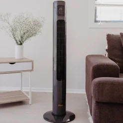 Crane Tower Fan and Air Circulator (116 cm) - Charcoal
