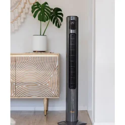 Crane Tower Fan and Air Circulator (116 cm) - Charcoal