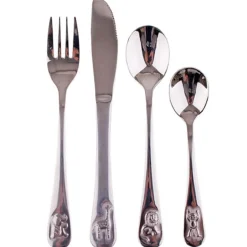 d.line 4 Piece Kids Cutlery Set - Zoo