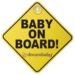 Dreambaby Baby On Board Sign - Yellow