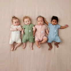 ergoPouch 0.2 Tog Organic Cotton Short Sleeve Layers