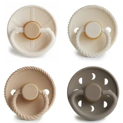 FRIGG Round Latex Pacifiers 4pk