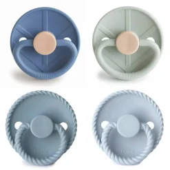 FRIGG Round Silicone Pacifiers 4pk