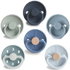 FRIGG Round Silicone Pacifiers 6pk