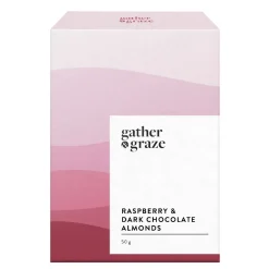 Gather & Graze - Raspberry & Dark Chocolate Almonds 50g