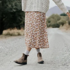 Lamington Womens Crew Merino Roll Top Socks