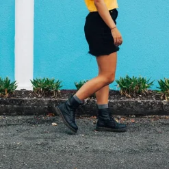 Lamington Womens Crew Merino Socks - Rib