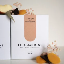Lila Jasmine Apricot + Dark Chocolate Milk Support Lactation Bars