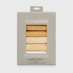 Little Bamboo Muslin Washers 6 Pack