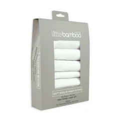 Little Bamboo Muslin Washers 6 Pack