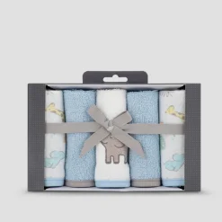 Little Linen Towelling Washers 5 Pack