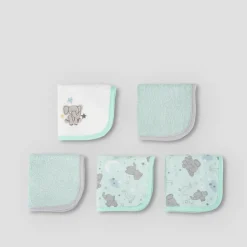 Little Linen Towelling Washers 5 Pack