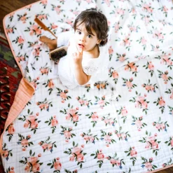 Little Unicorn 4 layer Muslin Cot Blanket