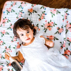 Little Unicorn 4 layer Muslin Cot Blanket